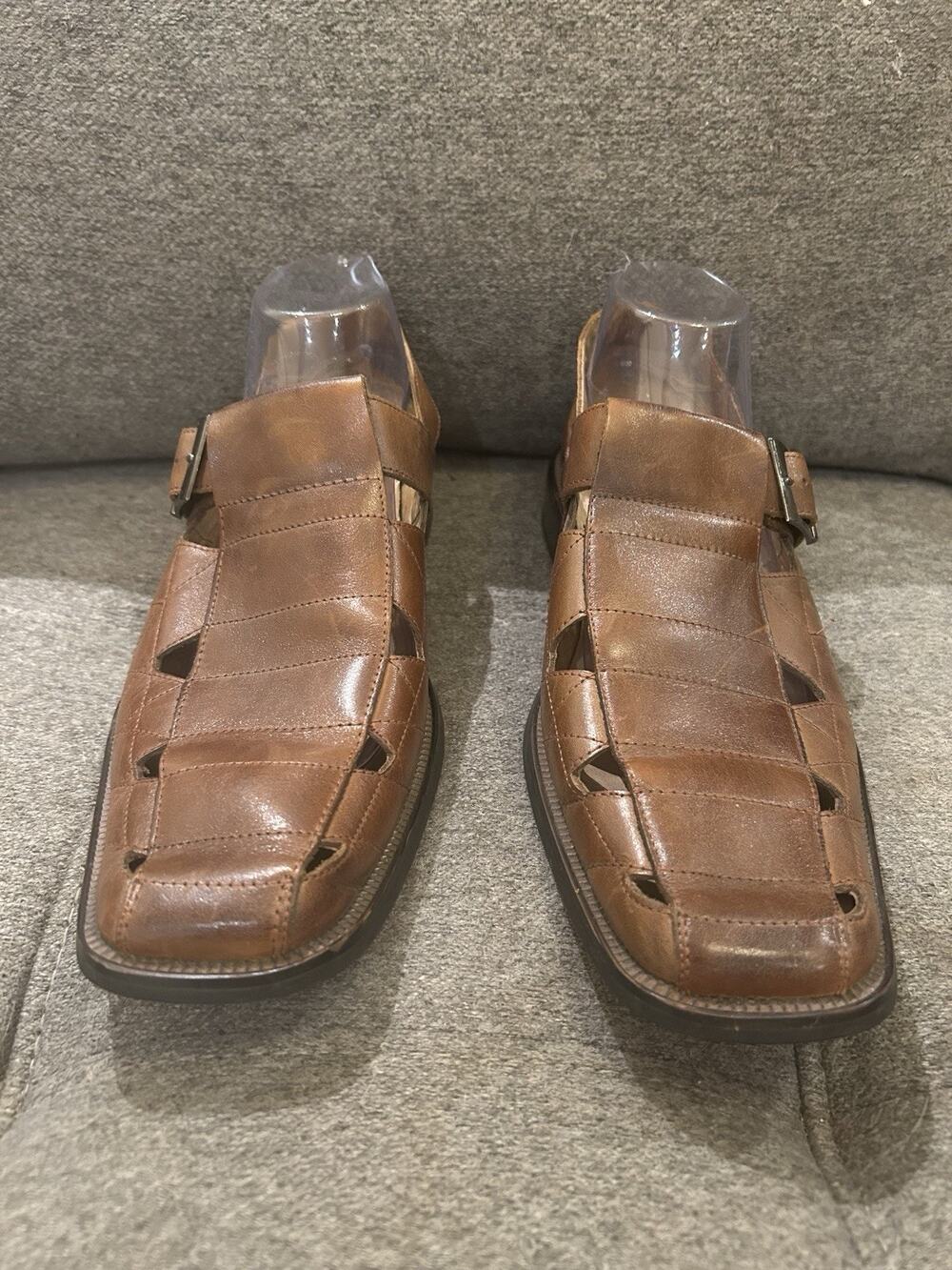 Stacy Adams Leather Sandals Men's size 9.5